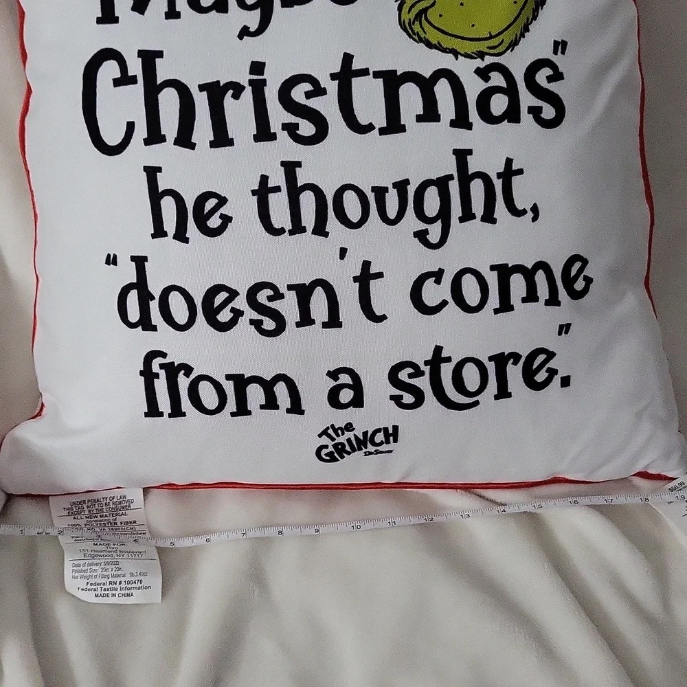 Dr. Suess Holiday Pillow